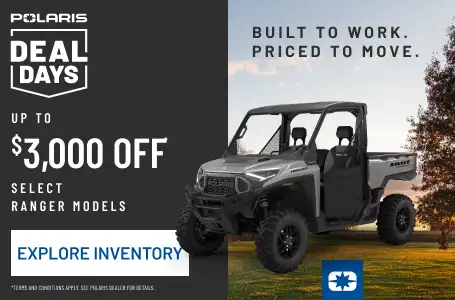 Polaris RANGER trail riding. Up to $3000 Off Select RANGER Models. 