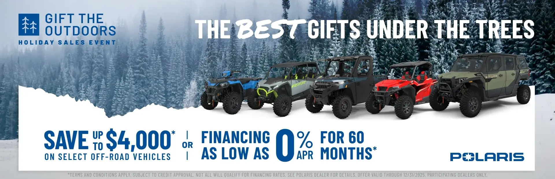 Polaris UTVs and ATVs on sale up to $4000 Off Select Off-Road Vehicles