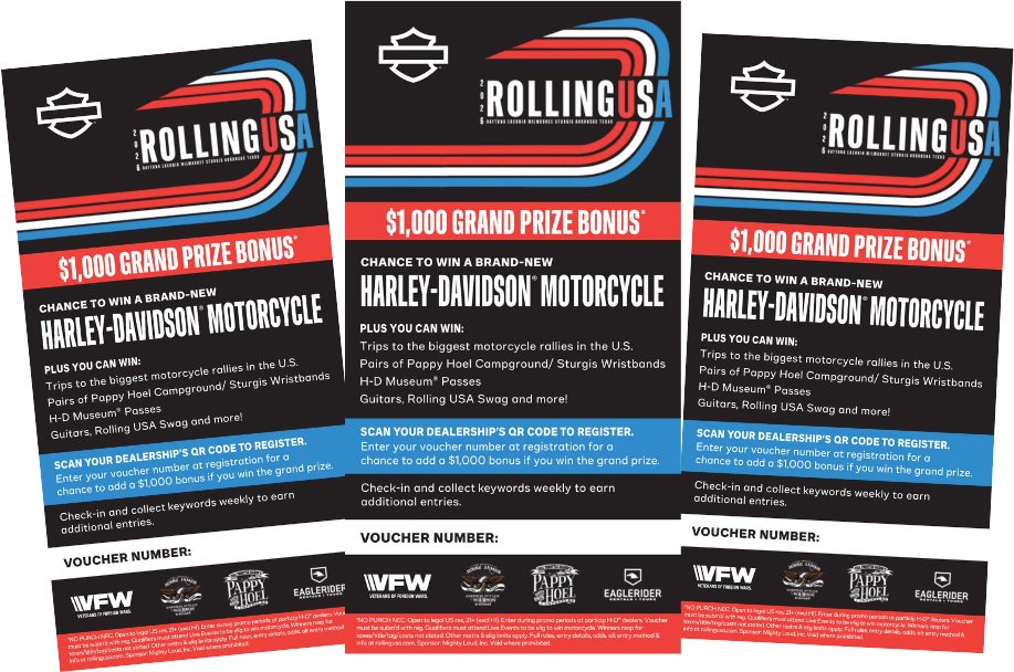 Rolling Sweepstakes voucher