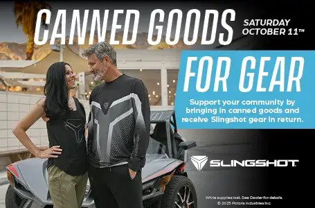 Slingshot Canned Goods for Gear Event October 11th
