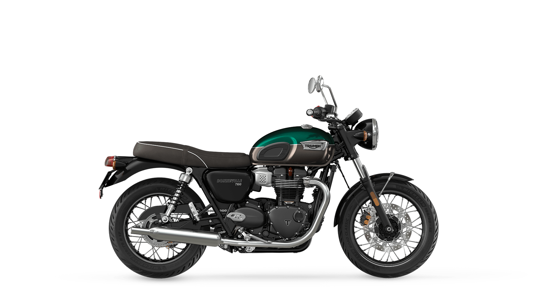 Bonneville T100 Competition Green