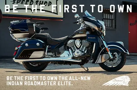 Side profile image of the all-new Indian Motorcycle Roadmaster Elite, reserve yours today.