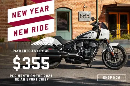 Promotional Offer: Payments as low as $355 per month on select 2024 Indian Sport Chief Models.