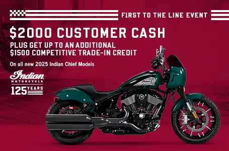 Get up to $2000 Customer Cash on select 2025 Chief Models