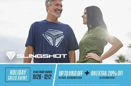 Slingshot Promo: Up to $150 off all parts, clothing & gear. Plus an EXTRA 20% clothing & gear.