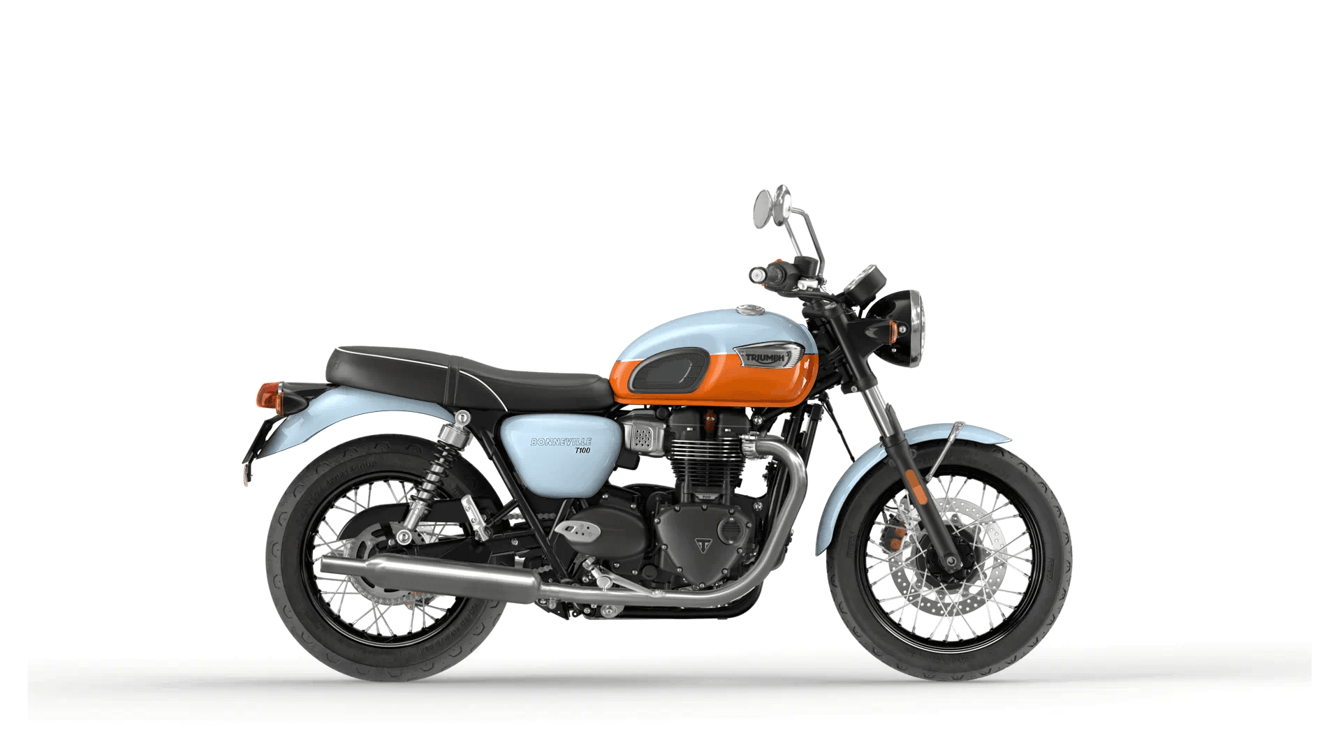 Bonneville T100 Meriden Blue