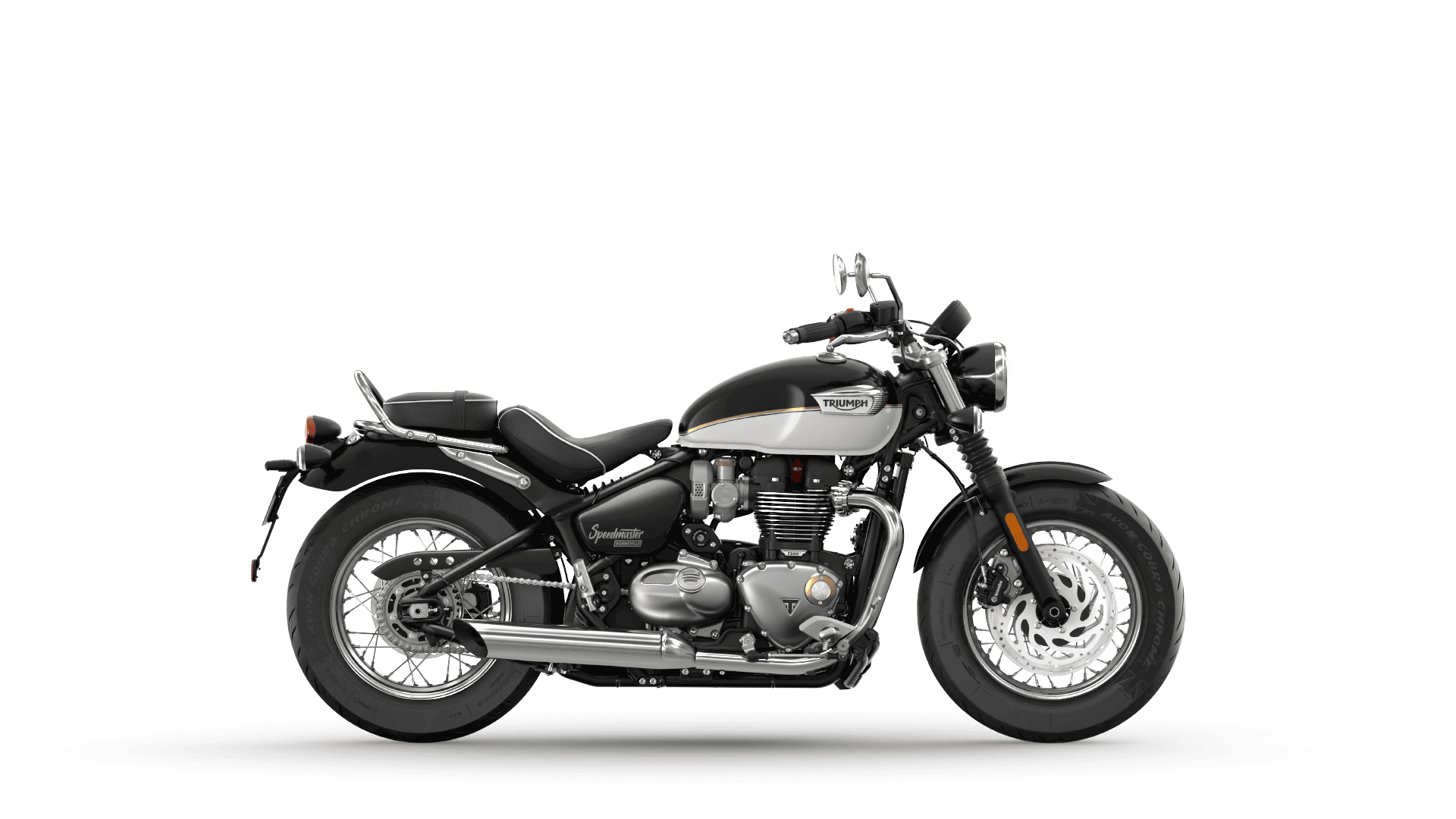 Bonneville Speedmaster Sapphire Black Fusion White